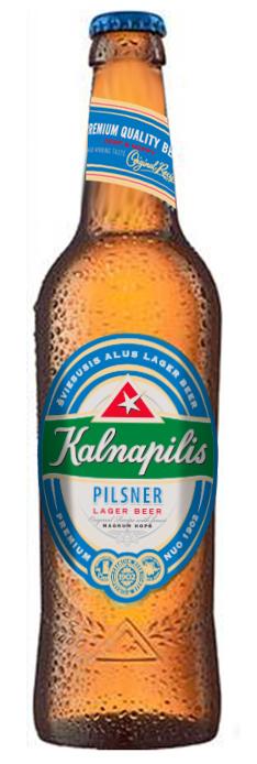 Prekės ženklas: ŠVIESUSIS ALUS LAGER BEER Kalnapilis PILSNER LAGER BEER
